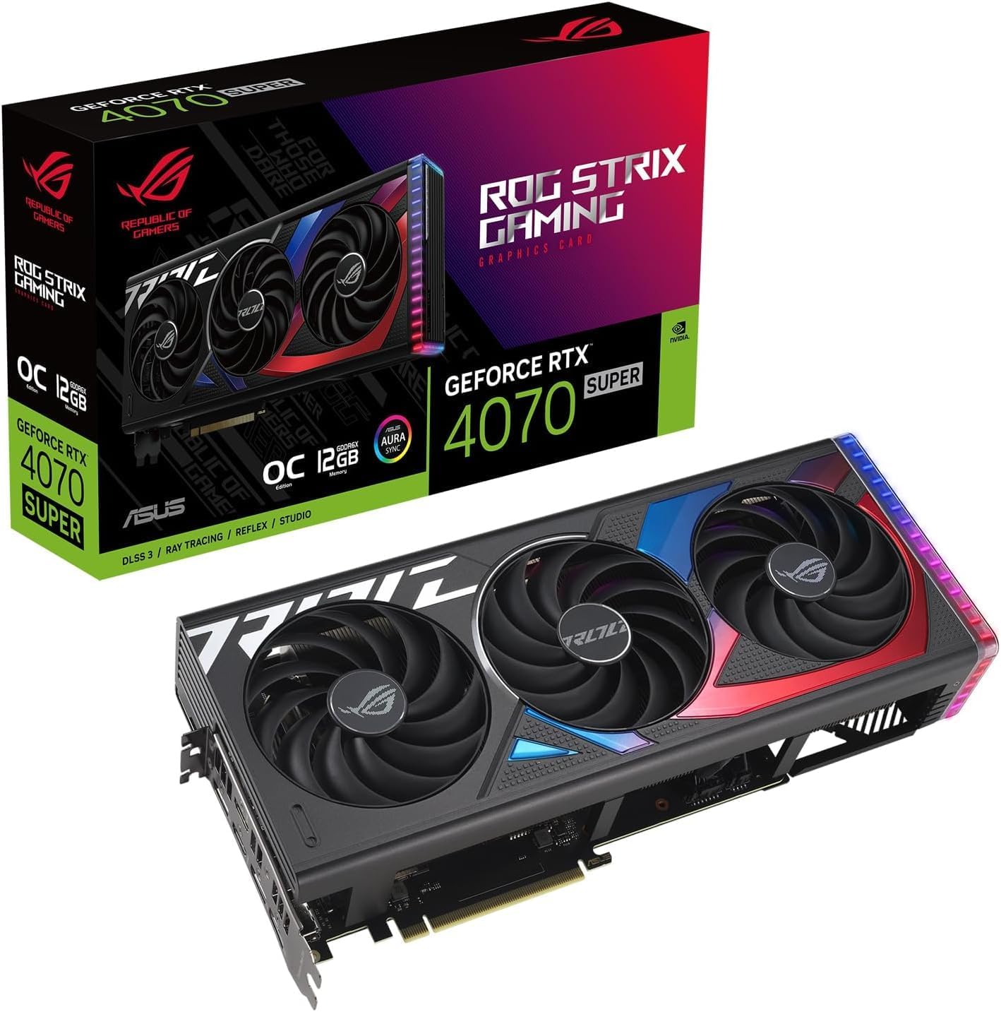 ASUS GeForce RTX 4070 SUPER ROG STRIX OC, scheda grafica