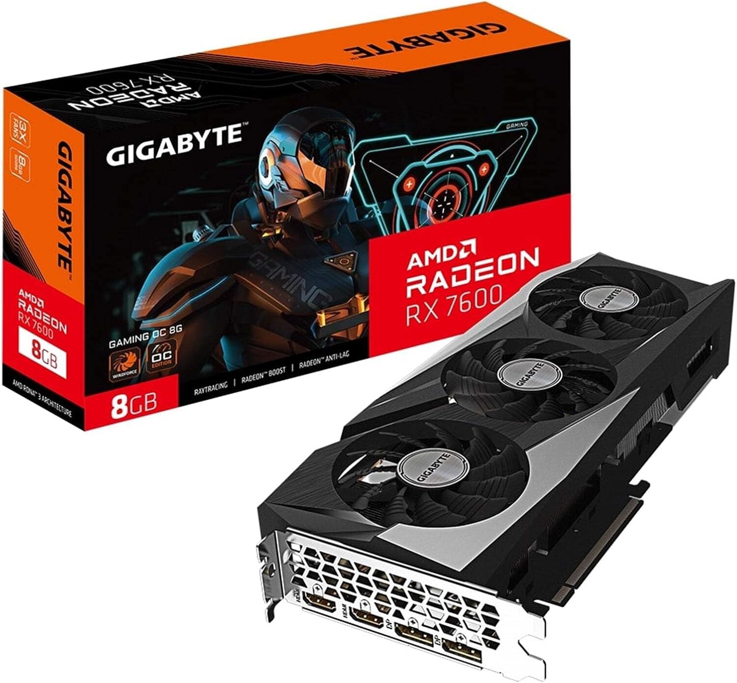 GIGABYTE Radeon RX 7600 GAMING OC 8G, scheda grafica