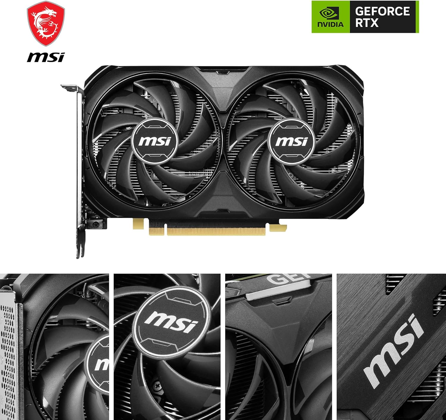 Scheda grafica MSI GeForce RTX 4060 Ti VENTUS 2X BLACK 8G OC