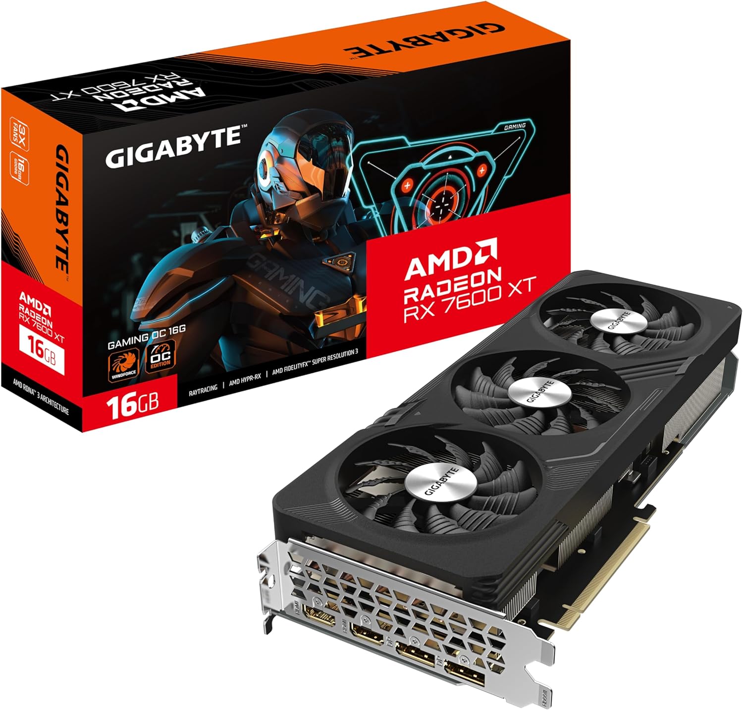 GIGABYTE Radeon RX 7600 XT GAMING OC 16G, scheda grafica