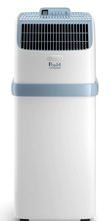 De'Longhi Pinguino Compact PAC ES72 YOUNG, condizionatore portatile, 8.300 BTU/h, per ambienti fino a 60 m3, classe energetica A, bianco
